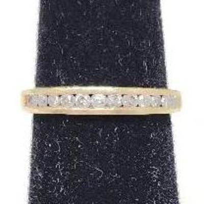10k Gold Ring With Diamonds