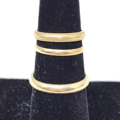 Three 14k Gold Bands