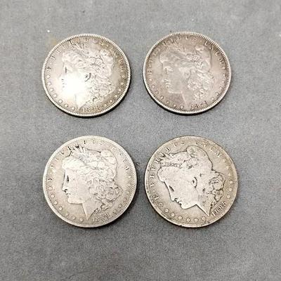 Antique Morgan Silver Dollars 