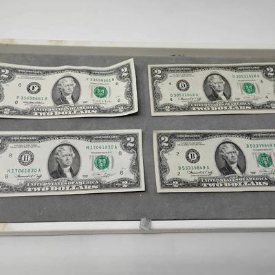 Bicentennial Two Dollar Bills & '95 Two Dollar Bill