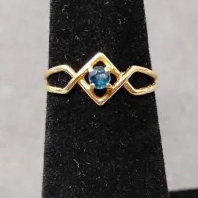 14k Gold & Sapphire Ring 