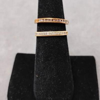 14k Gold & Diamond Bands 