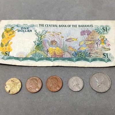 Coins & Note From The Caribbean 