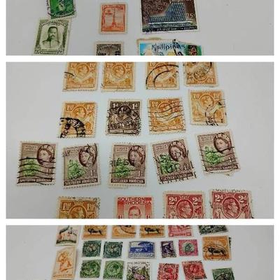 Stamps Collection: Rhodesia, Africa, Philippines, Australia/NZ