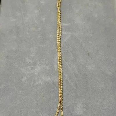 18k Gold Locket With Gold Plated Chain 