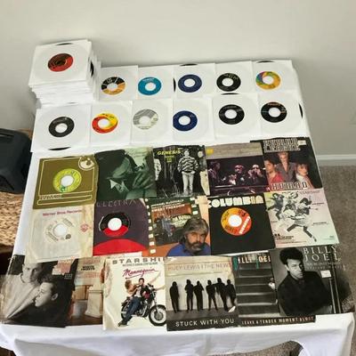 Lot of 81 Vintage 45 RPM Records – Mixed Artists & Genres
