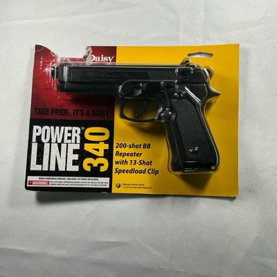Daisy PowerLine 340 BB Pistol – 200-Shot Repeater – NEW in Package
