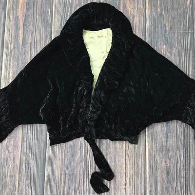 Black Velvet Cropped Jacket