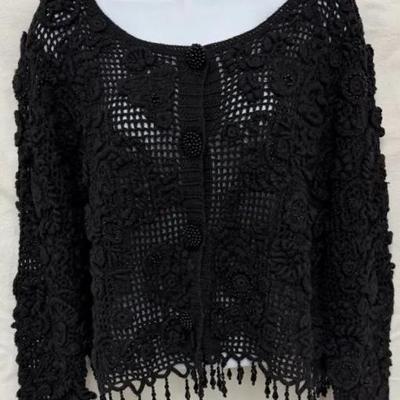 “Michael Simon” Crochet Cardigan