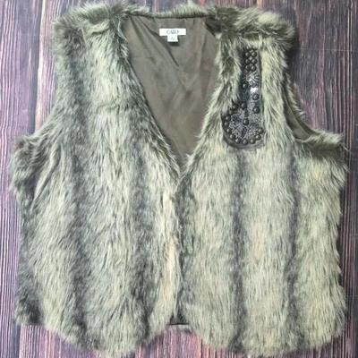 "Cato" Faux Fur Shaggy Vest 