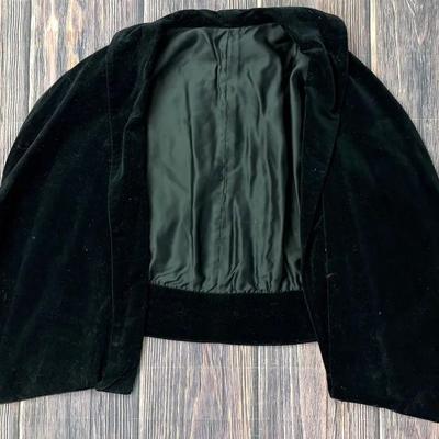Vintage Black Velvet Cape