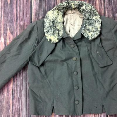 Grey Military-Style Coat