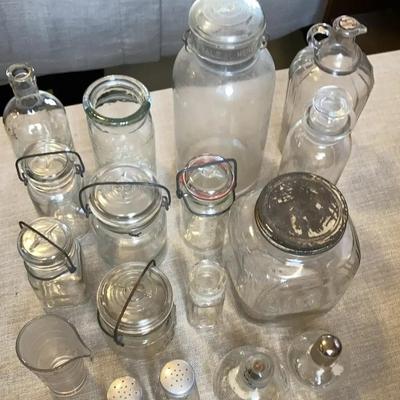 Sale Photo Thumbnail #46: Clear Glass Lot 