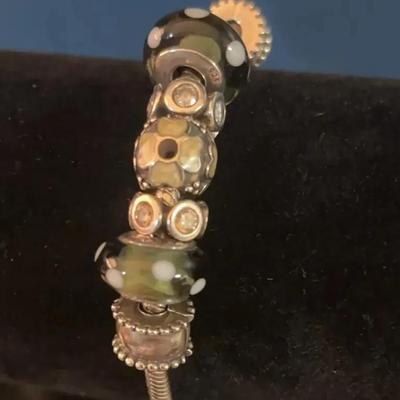 Sale Photo Thumbnail #131: Set of Four Pandora Silver Charm Bracelets #2