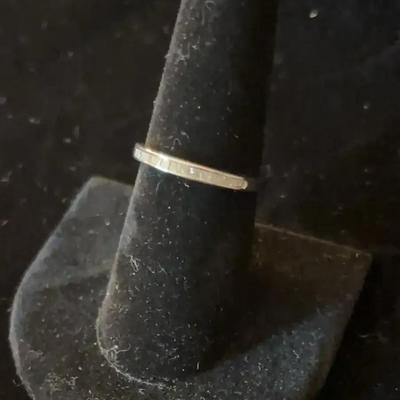 Sale Photo Thumbnail #115: Princess 14Kt White Gold Cut Diamond Anniversary Band