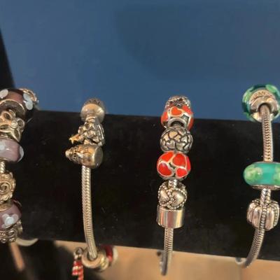 Sale Photo Thumbnail #130: Pandora Charm Bracelets Set of Four #1