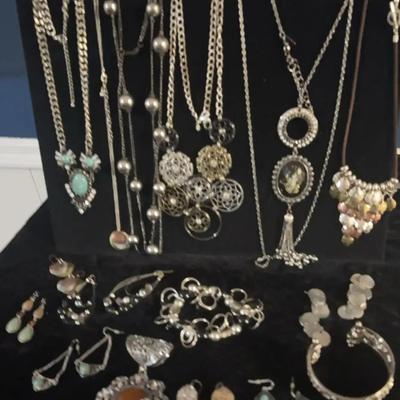 Sale Photo Thumbnail #70: Costume Jewelry: Copper, Darker Silver and Turquoise 