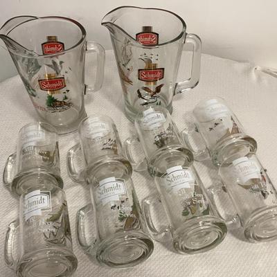 Sale Photo Thumbnail #34: Schmidt Beer Wildlife Mugs & pitchers