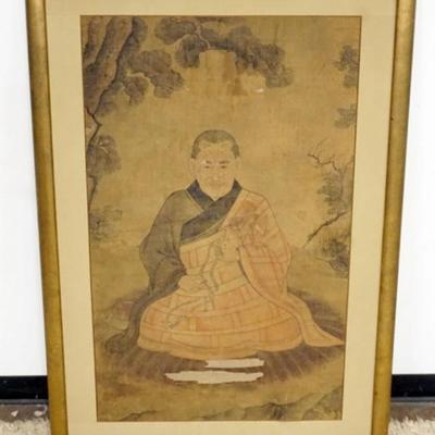 Sale Photo Thumbnail #225: 1216	LARGE FRAMED ASIAN PRINT, APPROXIMATELY 37 IN X 54 IN H
