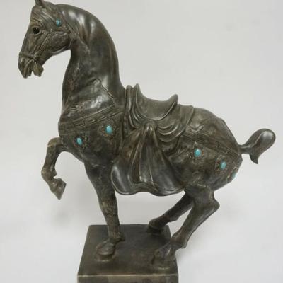 Sale Photo Thumbnail #93: 1092	CONTEMPORARY POTTERY HORSE
