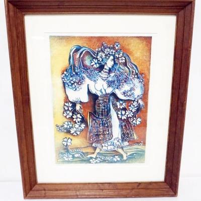 Sale Photo Thumbnail #36: 1035	FRAMED AND MATTED PRINT, PENCIL ANNOTATED ON LOWER EDGE, APPROXIMATELY 19 IN X 23 IN OVERLL
