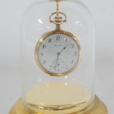 Sale Photo Thumbnail #202: 1194	HOWARD 14K GOLD 21 JEWEL POCKET WATCH, E. HOWARD WATCH CO. BOSTON MA U.S.A.
