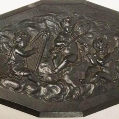 Sale Photo Thumbnail #122: 1121	EMBOSSED COMPOSITE PANEL WITH NEO CLASSICAL IMAGES, APPROXIMATELY 7 IN X 13 1/2 IN
