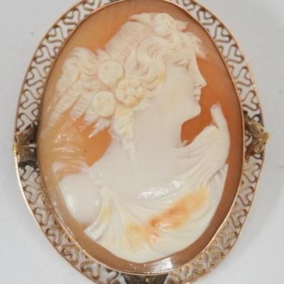 Sale Photo Thumbnail #195: 1187	CAMEO PIN
