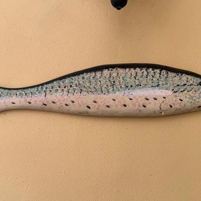 Hand-Painted Wooden Fish Wall Art