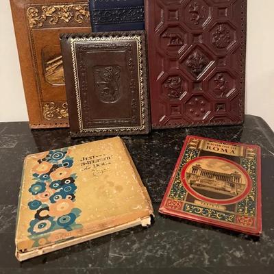 Vintage Leather Journals & Antique Booklet Lot 