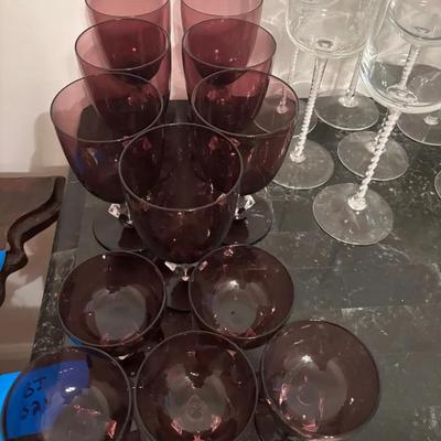Large Mixed Glassware Lot – Wine Glasses, Goblets, Cocktail Glasses & More