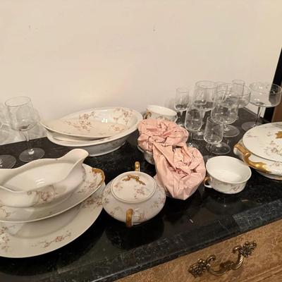 Large Mixed Lot of Limoges France China & Serving Pieces