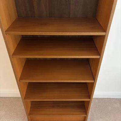 Tall Wood Bookshelf