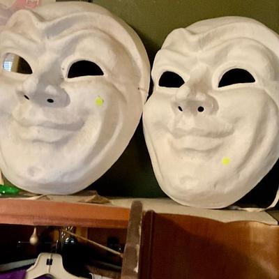 Mardi Gras white mask