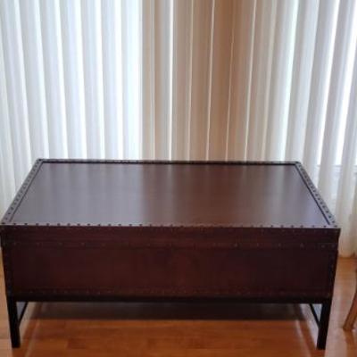 Sale Photo Thumbnail #45: Studded Storage Table, Small Cabinet with Stool and accent chair