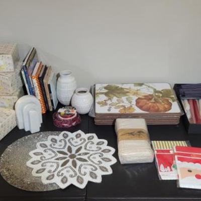 Sale Photo Thumbnail #68: Precious Moments, Place Mats and Candles