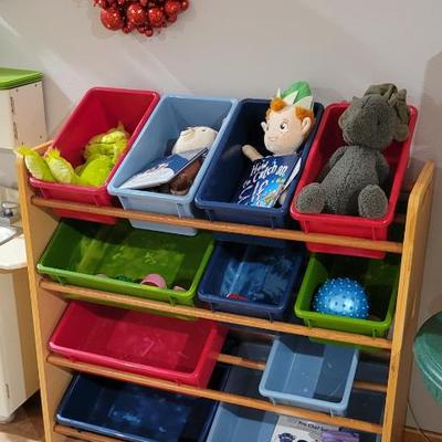 Sale Photo Thumbnail #129: Toy Bin Rack