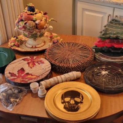 Sale Photo Thumbnail #21: Chargers and Fitz and Floyd Tureen and Serving Platter