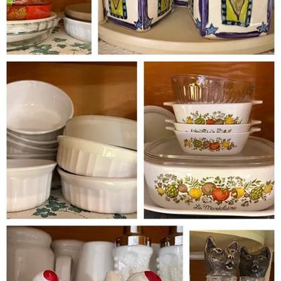 Corning Ware, Pyrex, Earth Ware & More 