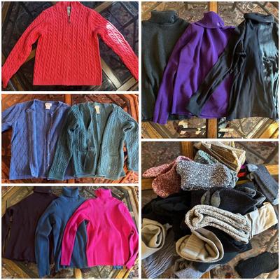 Lot of Women’s Sweaters & More: Ralph Lauren, L.L. Bean, Talbots…#1