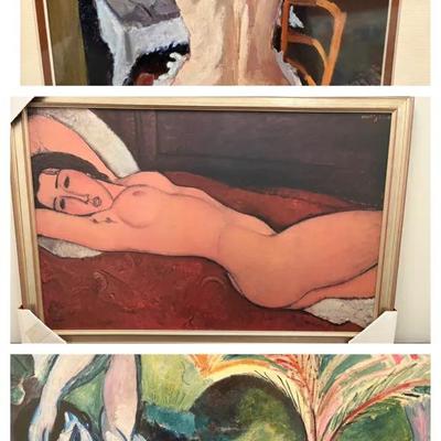 Three Nude Prints-Matisse, Amedeo Modigliani