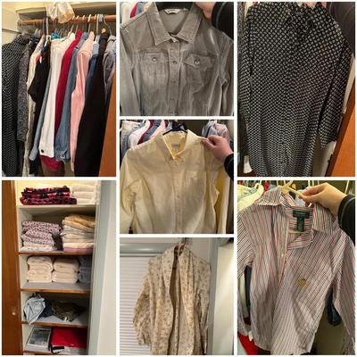 Closet Lot of Women’s Clothes & Linens: L.L. Bean, Ralph Lauren & More