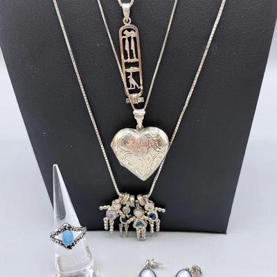 Mixed Sterling Silver Jewelry Lot 