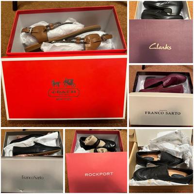 Group of NIB Women’s Shoes: Coach, Clarks, & More