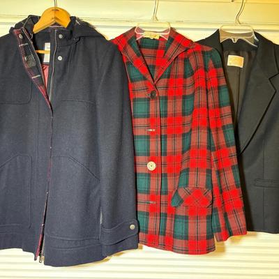 2 Pendleton Jackets, 1Tommy Helfinger Coat