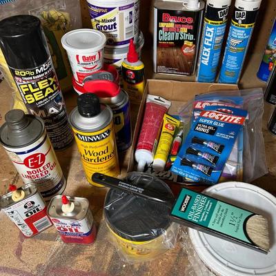 Lot Of Putty, Grout, Glue And More 