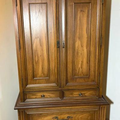 White Furniture Company Italian Provincial Armoire 