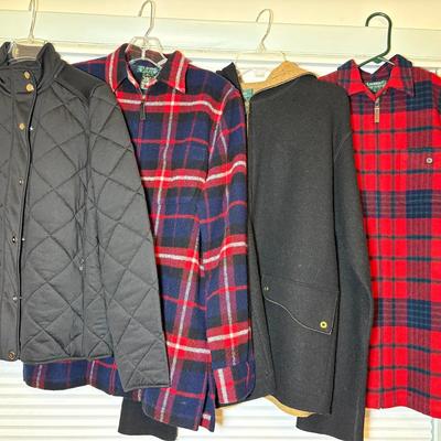 4 Ralph Lauren Flannel & Wool Jackets