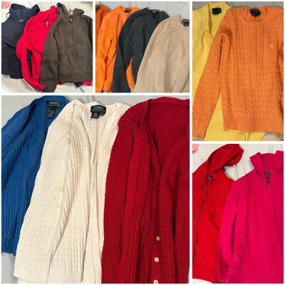 Lot of Women’s Sweaters: Ralph Lauren, Land’s End, Eddie Bauer…