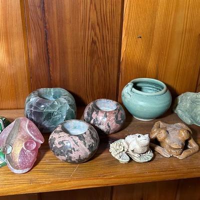 Collection Of Frogs-Candleholders-More